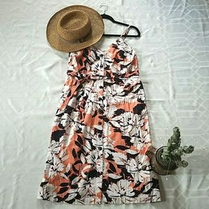 Linen Blend Button Down Sundress